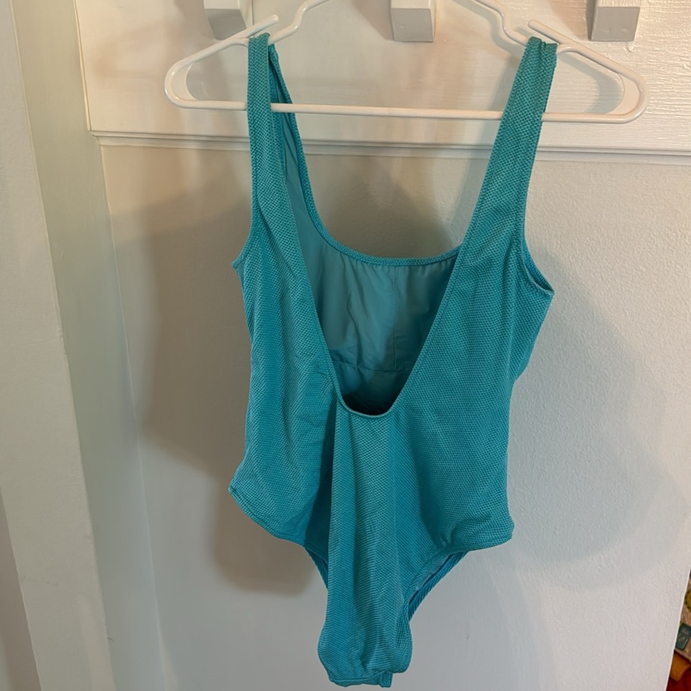 AERIE SHINE PIQUE BABEWATCH ONE PIECE SWIMSUIT - Picture 4 of 7
